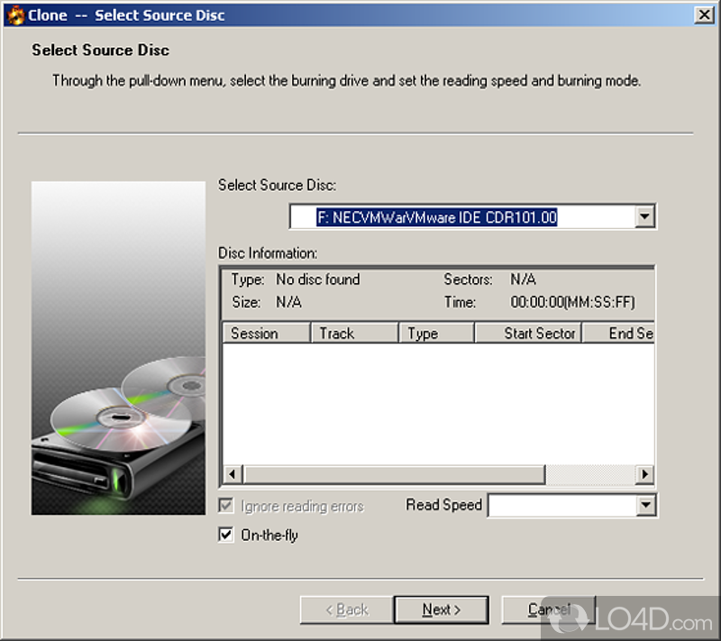VirtualDrive: Cloning a DVD - Screenshot of VirtualDrive