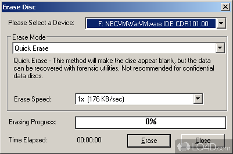 Creating a RAM disk - Screenshot of VirtualDrive