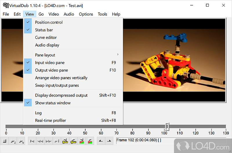 Video editor software - Screenshot of VirtualDub