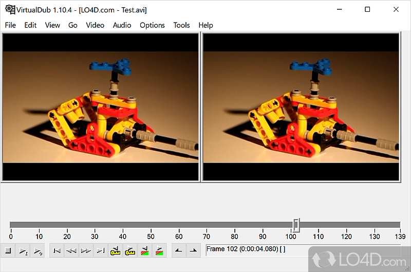 Video capture and batch editor - Screenshot of VirtualDub