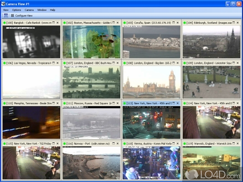 Professional-Grade Remote Network Camera Surveillance - Screenshot of Visual Hindsight Home Edition