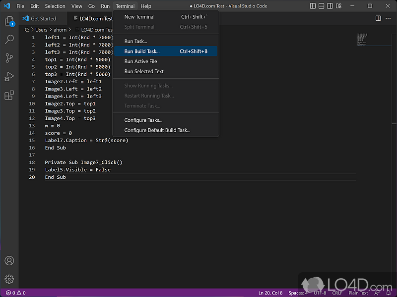 Lightweight program, reliable programming tools - Screenshot of Visual Studio Code