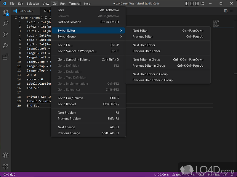 Powerful and free code editor - Screenshot of Visual Studio Code