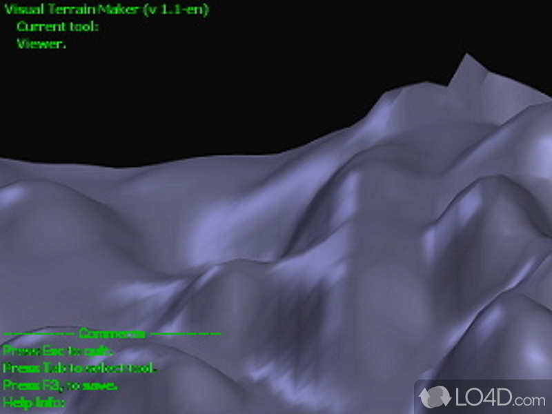 Program allows create 3D landscapes - Screenshot of Visual Terrain Maker