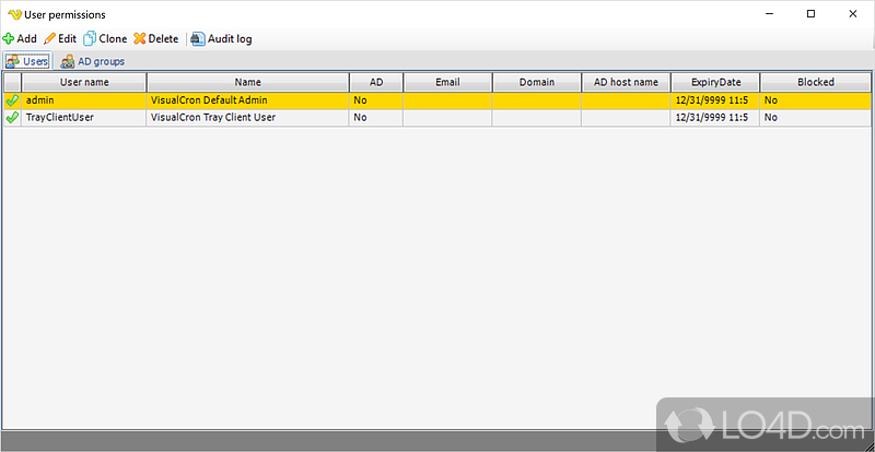 Advanced task scheduler for Windows - Screenshot of VisualCron
