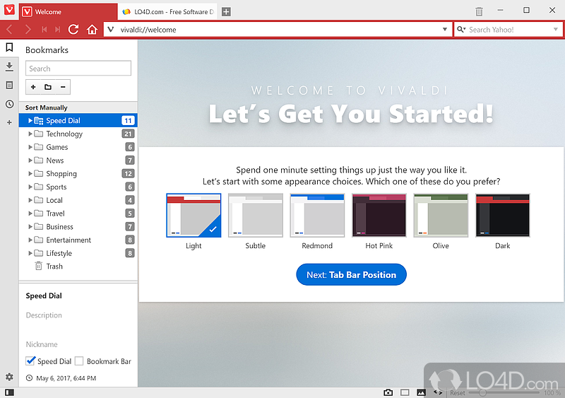 Feature-packed yet unobtrusive GUI - Screenshot of Vivaldi