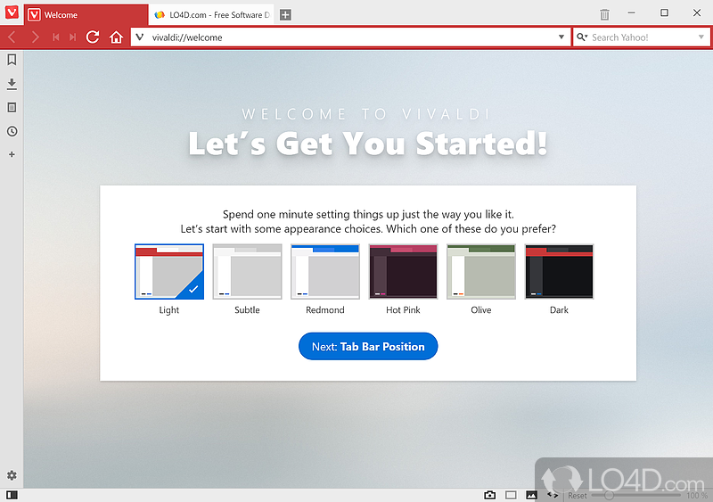 Stylish and fast web browser that provides a complex set of features and tools to get the most out of surfing the Internet - Screenshot of Vivaldi