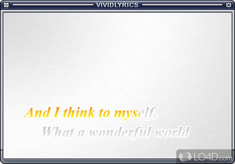 VividLyrics: Karaoke plugin - Screenshot of VividLyrics