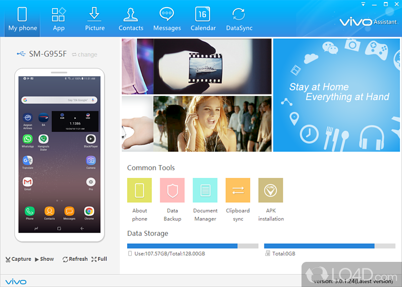 Manage Vivo devices from PC - Screenshot of vivo Mobile Assistant