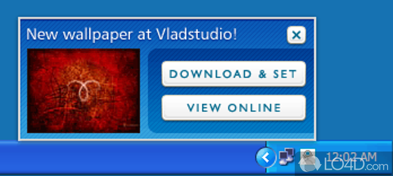 One-click access to unique Vladstudio artworks given away as desktop wallpapers - Screenshot of Vladstudio Companion