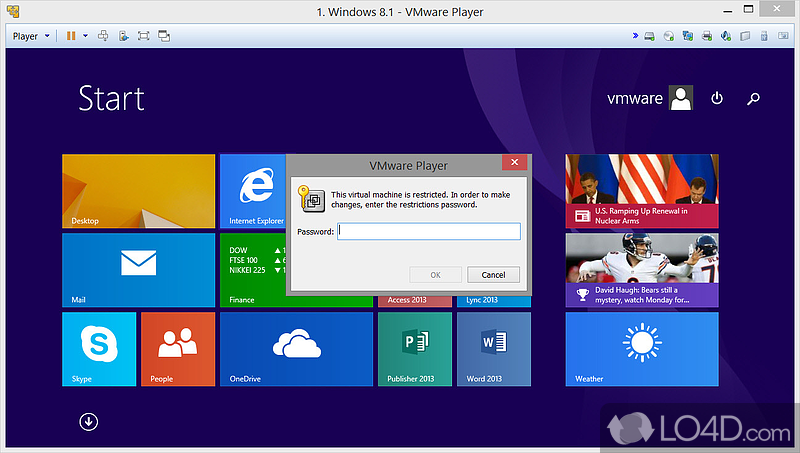 Run different operating systems on a single computer - Screenshot of VMware Workstation Player