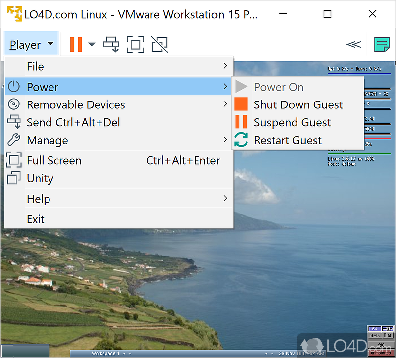 Replicate desktops - Screenshot of VMware Workstation Player