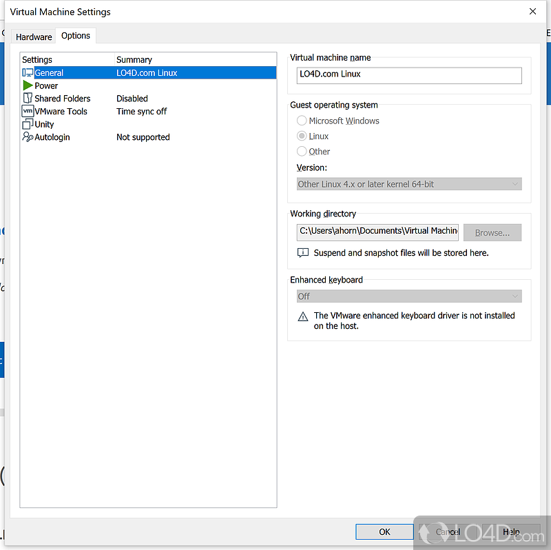 Access another operating system quickly - Screenshot of VMware Workstation Player