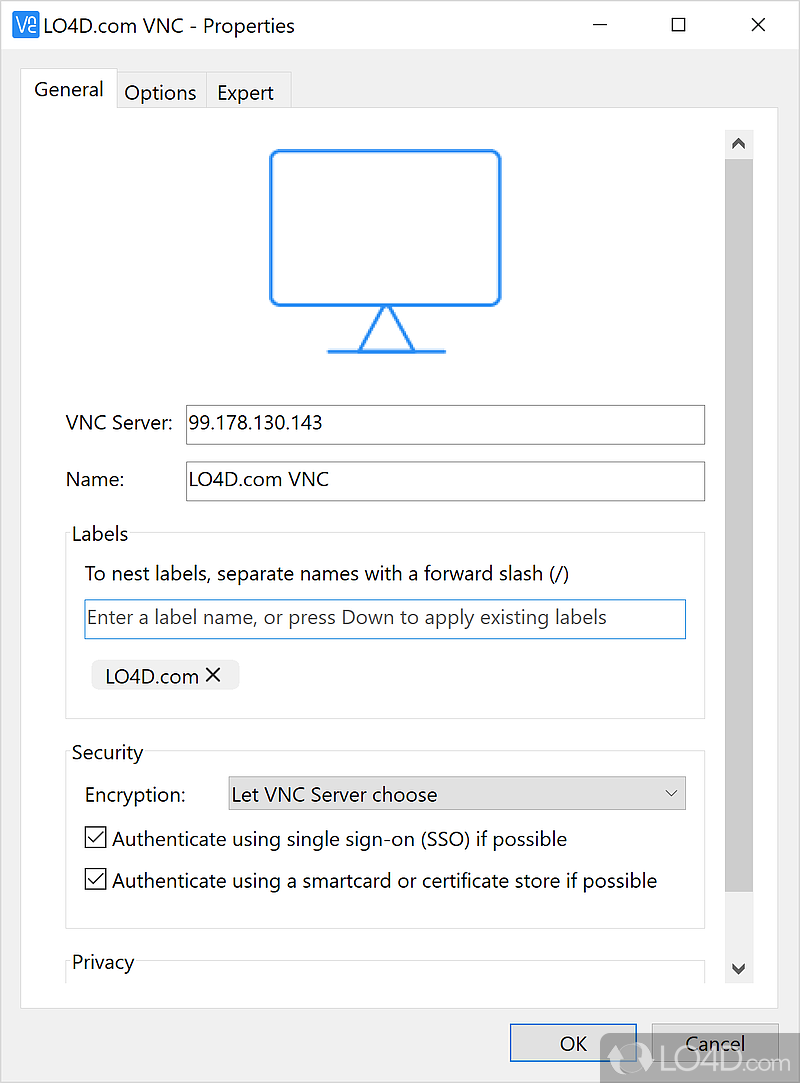 Access remote desktops with this app - Screenshot of VNC Viewer
