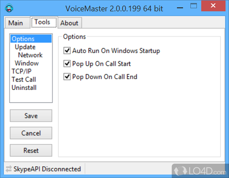 Adjust the voice on Skype - Screenshot of VoiceMaster