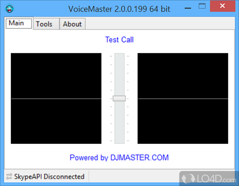 Can adjust the pitch of voice while talking to friends on Skype, using low system resources - Screenshot of VoiceMaster