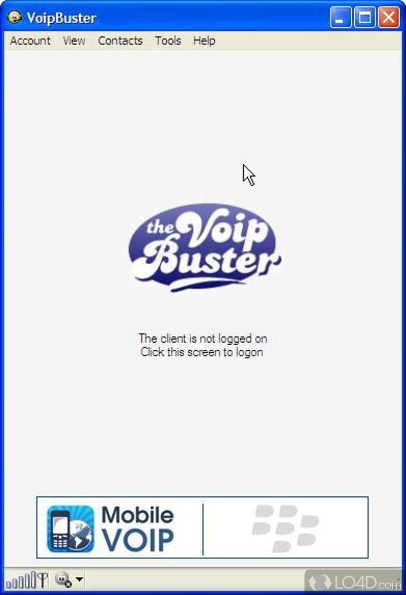 Quick installation, preliminary configuration - Screenshot of VoipBuster