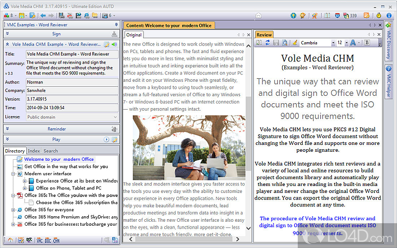 Vole Media CHM screenshot