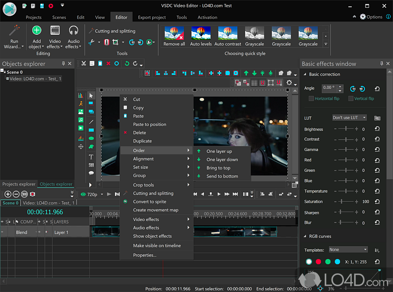 An easy-to-use video editor for Windows - Screenshot of VSDC Free Video Editor