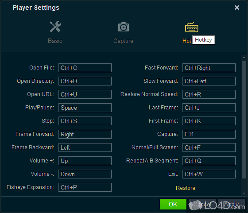 Play or edit recorded streams like H264 and standard MPEG codecs - Screenshot of VSPlayer