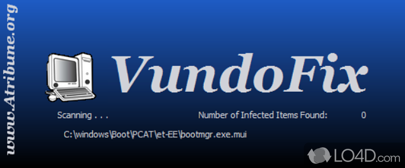 Simple solution to removing Virtumonde infections - Screenshot of VundoFix