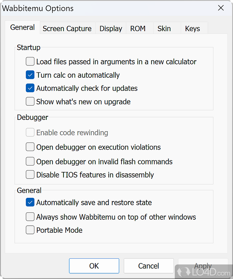 Wabbitemu: Debugger included - Screenshot of Wabbitemu