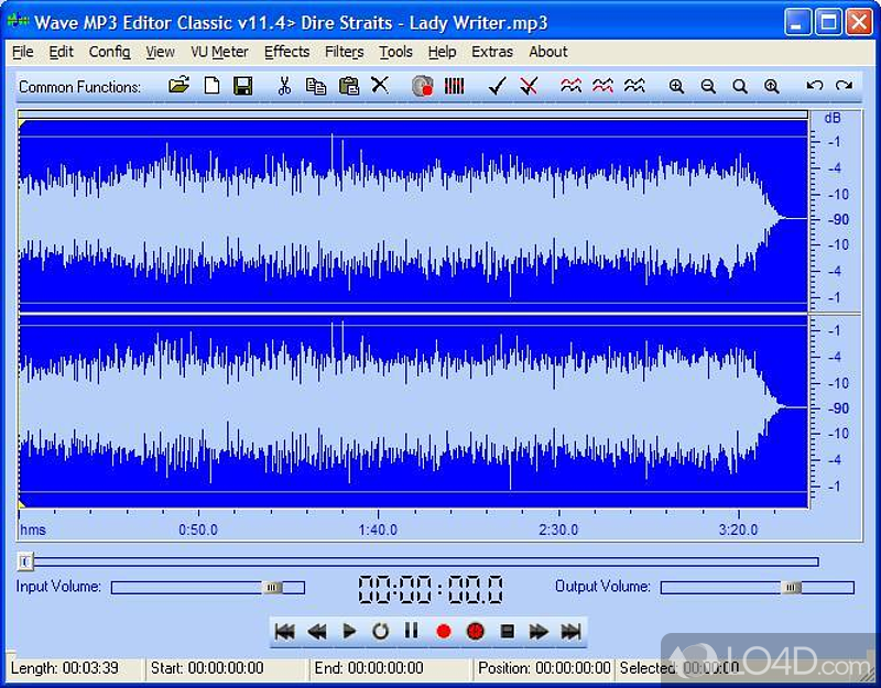 Wave MP3 Editor Classic - Screenshot of Free Wave MP3 Editor