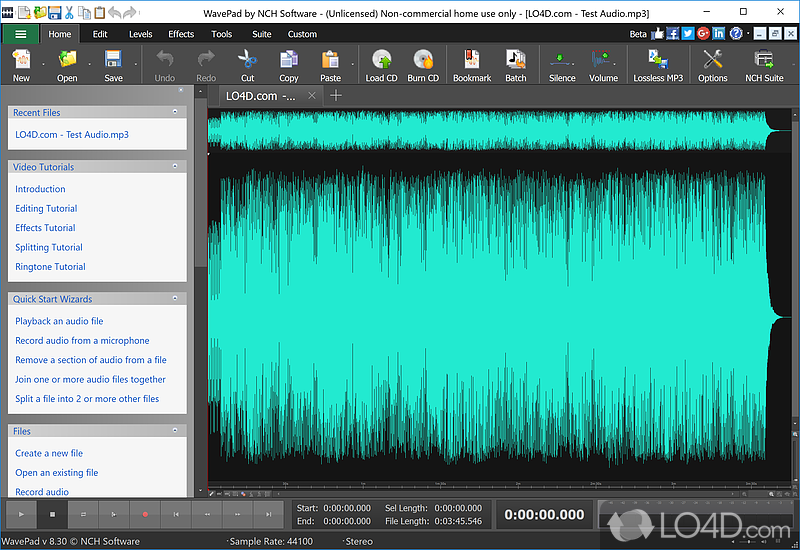 wavepad audio editor adding audio tracks