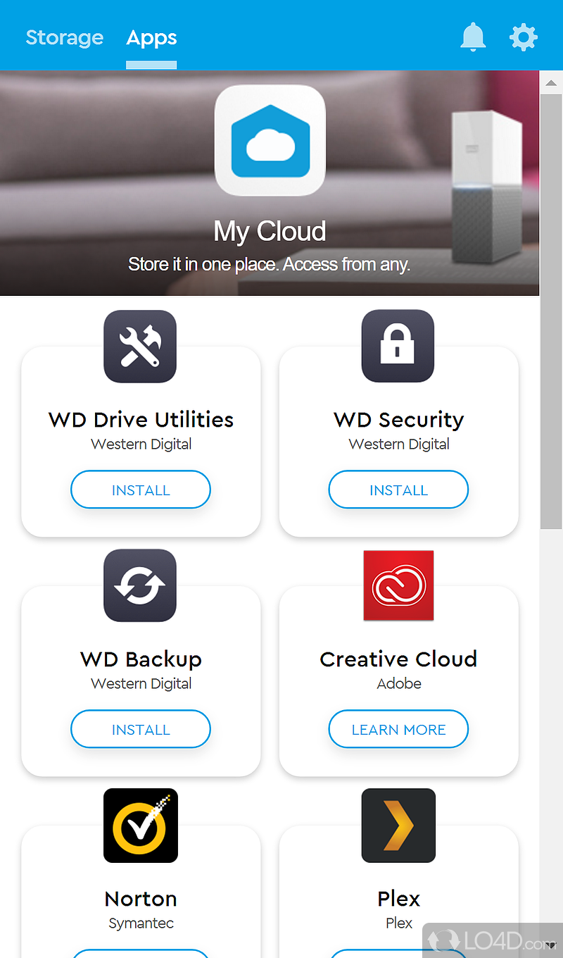 Find Western Digital devices in a network - Screenshot of WD Discovery