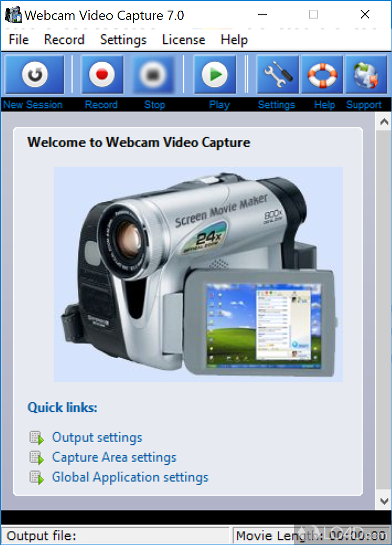 Capture your computer screen - Screenshot of Webcam Video Capture