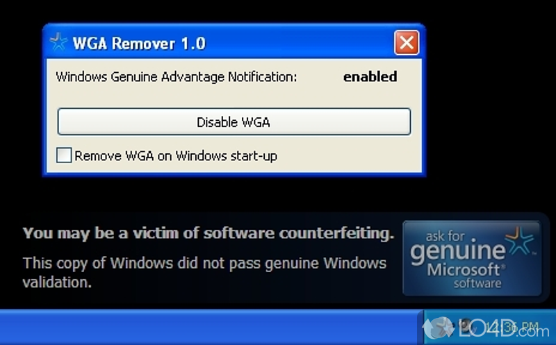 Wga 09 активатор для windows 7. WGA 142y.