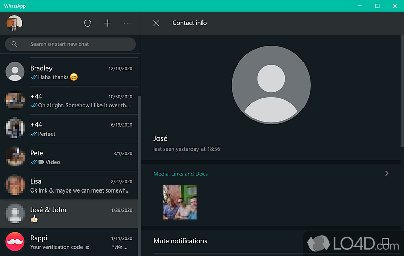 Seamlessly sync WhatsApp chats to any PC - Screenshot of WhatsApp for PC