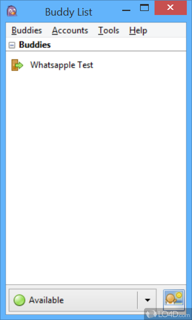 Pidgin-based Whatsapp client for Windows with password generator - Screenshot of WhatsApple