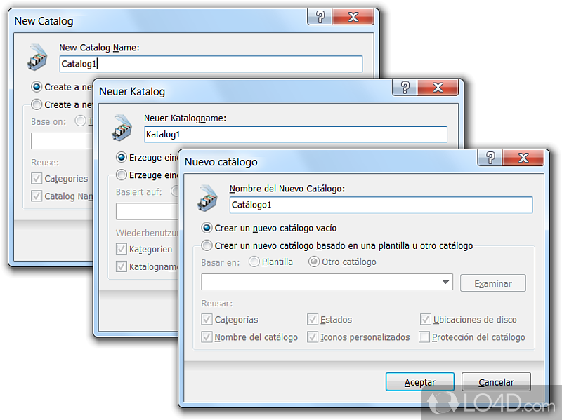 Create and manage multimedia catalogs - Screenshot of WhereIsIt