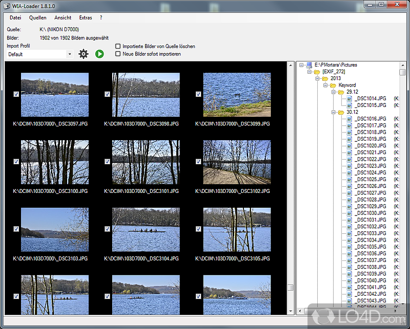 Accessible app to easily transfer images from digital camera to computer in just a few steps - Screenshot of WIA-Loader