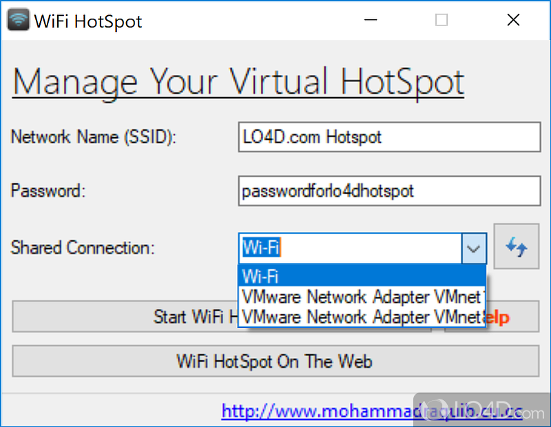 WiFi HotSpot screenshot