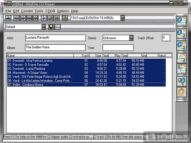 WildFire CD Ripper screenshot