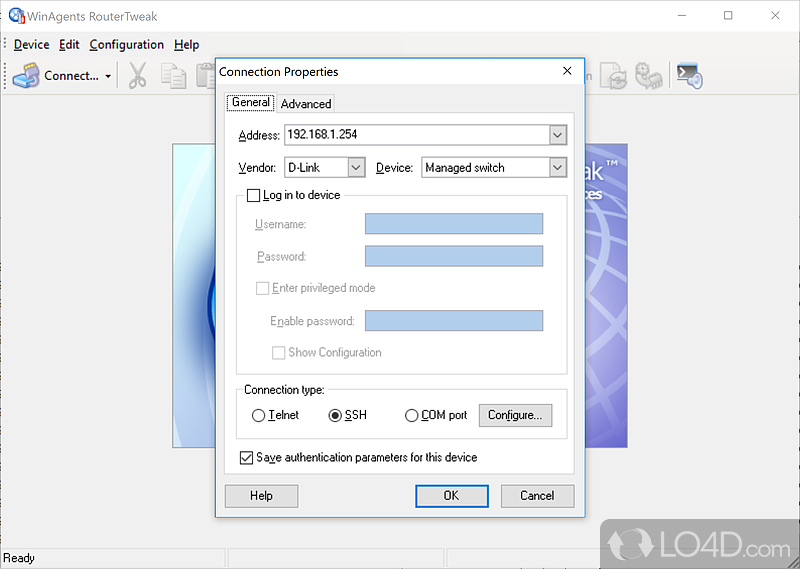 Special shell for Cisco devices configuration - Screenshot of WinAgents RouterTweak