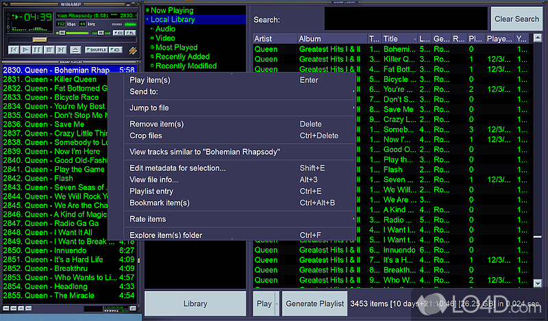Easy and quick deployment on your system - Screenshot of Winamp