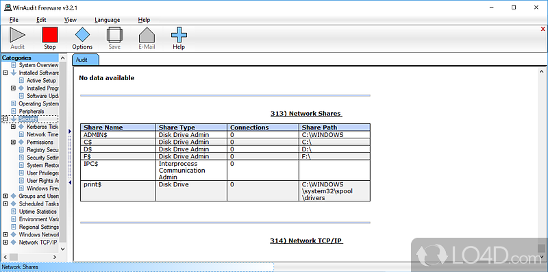 Analyse in detail your software and hardware - Screenshot of WinAudit