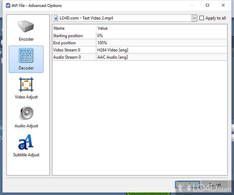 WinAVI Video Converter screenshot