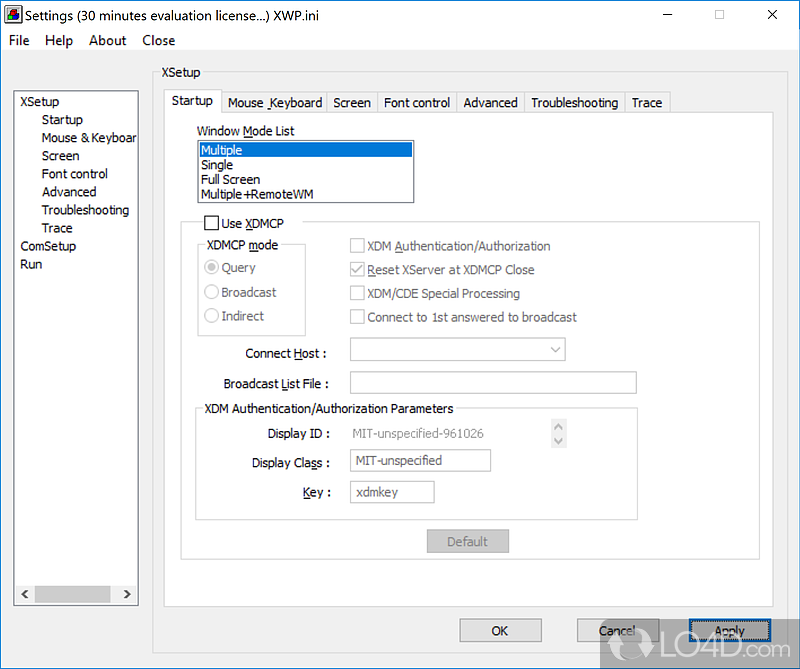 Windows X Server, Run Linux and Unix on Windows Desktop - Screenshot of WinaXe Windows X Server
