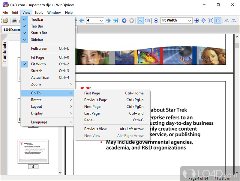 Bookmarks and annotations - Screenshot of WinDjView
