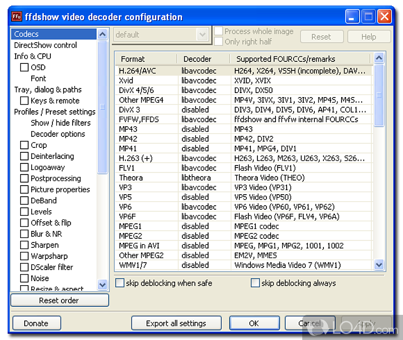 WECP to enable many video formats - Screenshot of Windows Essentials Codec Pack