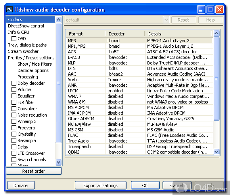 Codec pack feature virtually everything you need - Screenshot of Windows Essentials Codec Pack