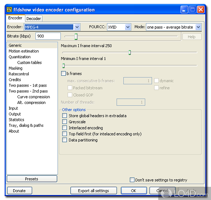 Windows Essentials Codec Pack: User interface - Screenshot of Windows Essentials Codec Pack
