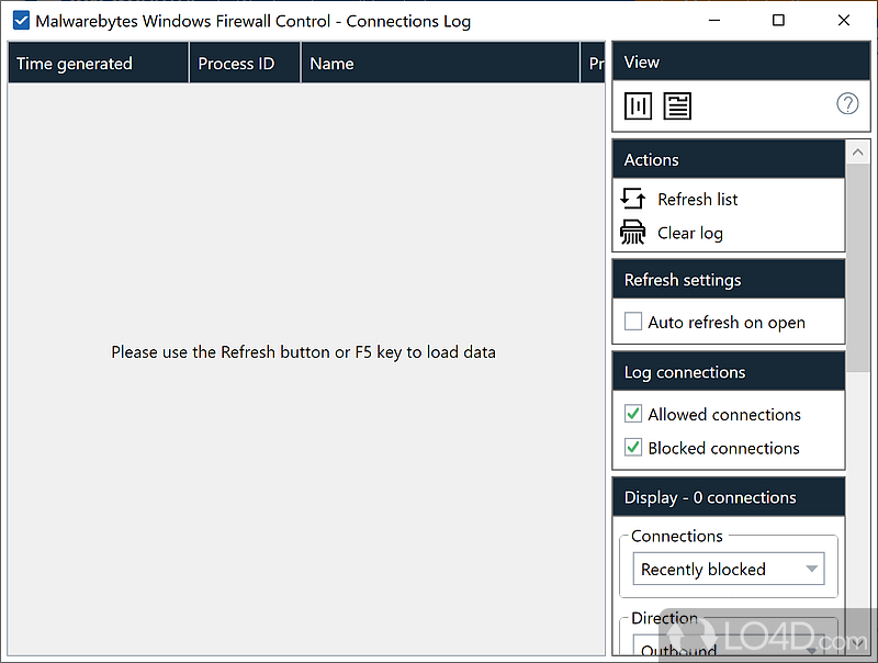 Improves and extends the functionality of Windows Firewall - Screenshot of Windows Firewall Control