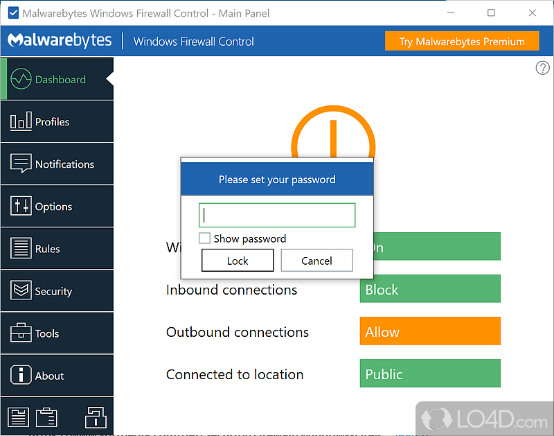 firewall programs control panel