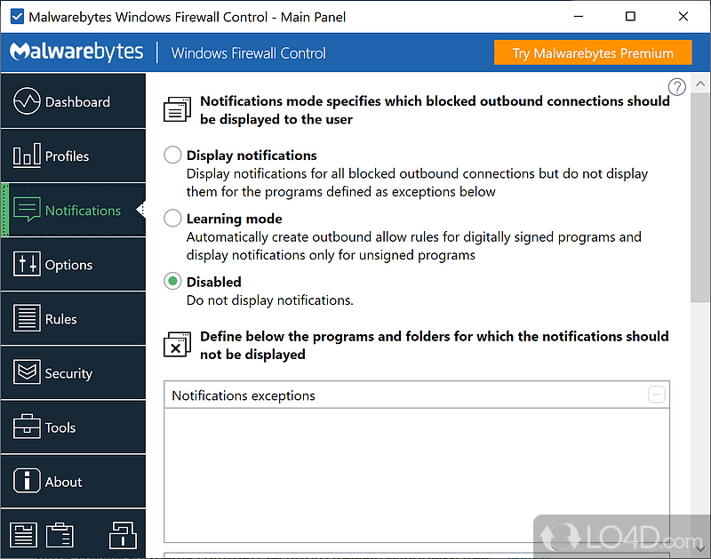 windows 10 firewall control