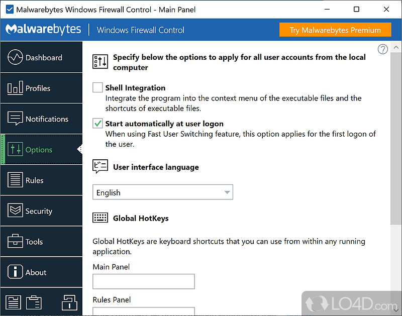 Managing Windows Firewall is now easier than ever Program Overview - Screenshot of Windows Firewall Control